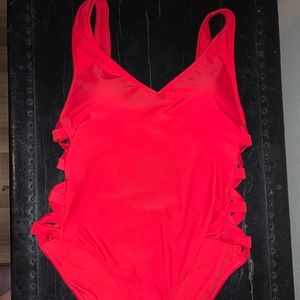 Size large red one piece swimsuit from target